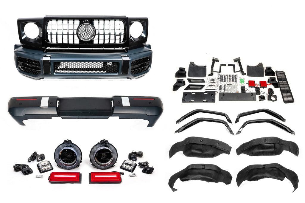 Facelift Body Kit to G63 AMG 2018 (without hood and fenders) for Mercedes G сlass W463 1990-2018 - image 2