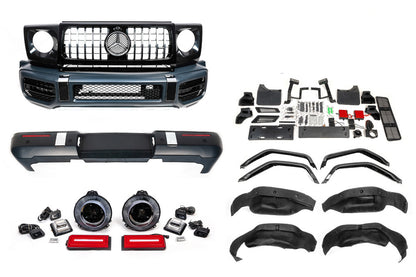 Facelift Body Kit to G63 AMG 2018 (without hood and fenders) for Mercedes G сlass W463 1990-2018 - image 2