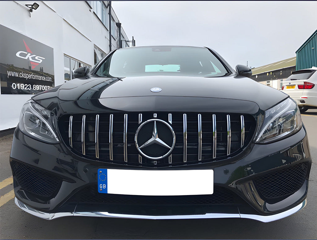 Front grill GT for Mercedes C-class W205 2014-2021 - image 7