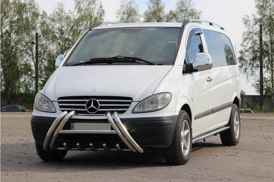 The WT01 bumper guard (stainless) for Mercedes Viano 2004-2014 - Reelken Auto