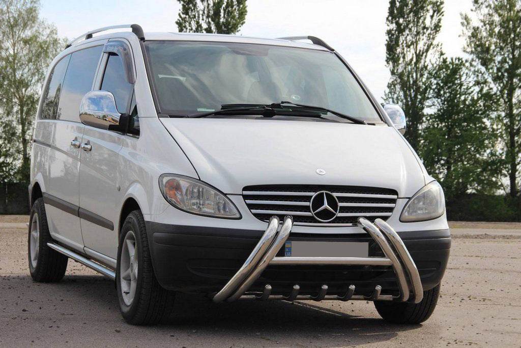 The WT01 bumper guard (stainless) for Mercedes Viano 2004-2014 - Reelken Auto