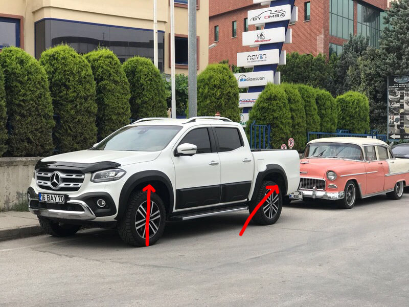 Fender flares (paintable) for Mercedes X class 2017-2020 - image 1