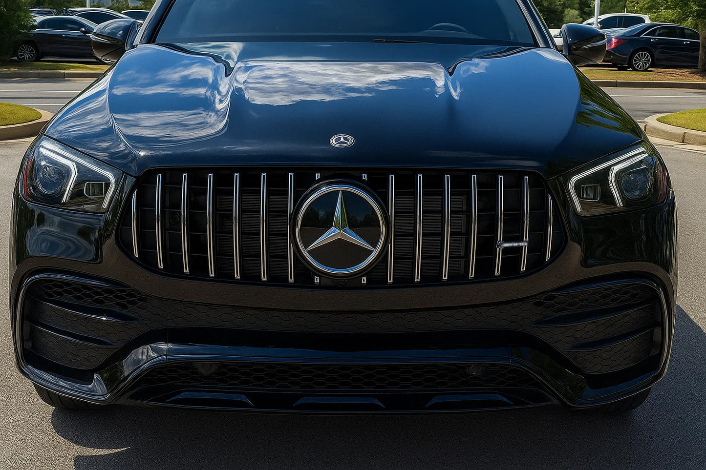 Front Grille GT Panamericana (for AMG-Line/GLE53/GLE63 2019-2023) for Mercedes GLE W167 2018- - image 2