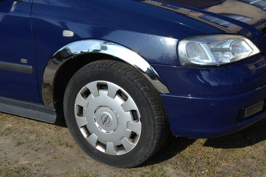 Fender flares (4 pcs, stainless steel) for Opel Astra G classic 1998-2012 - image 1