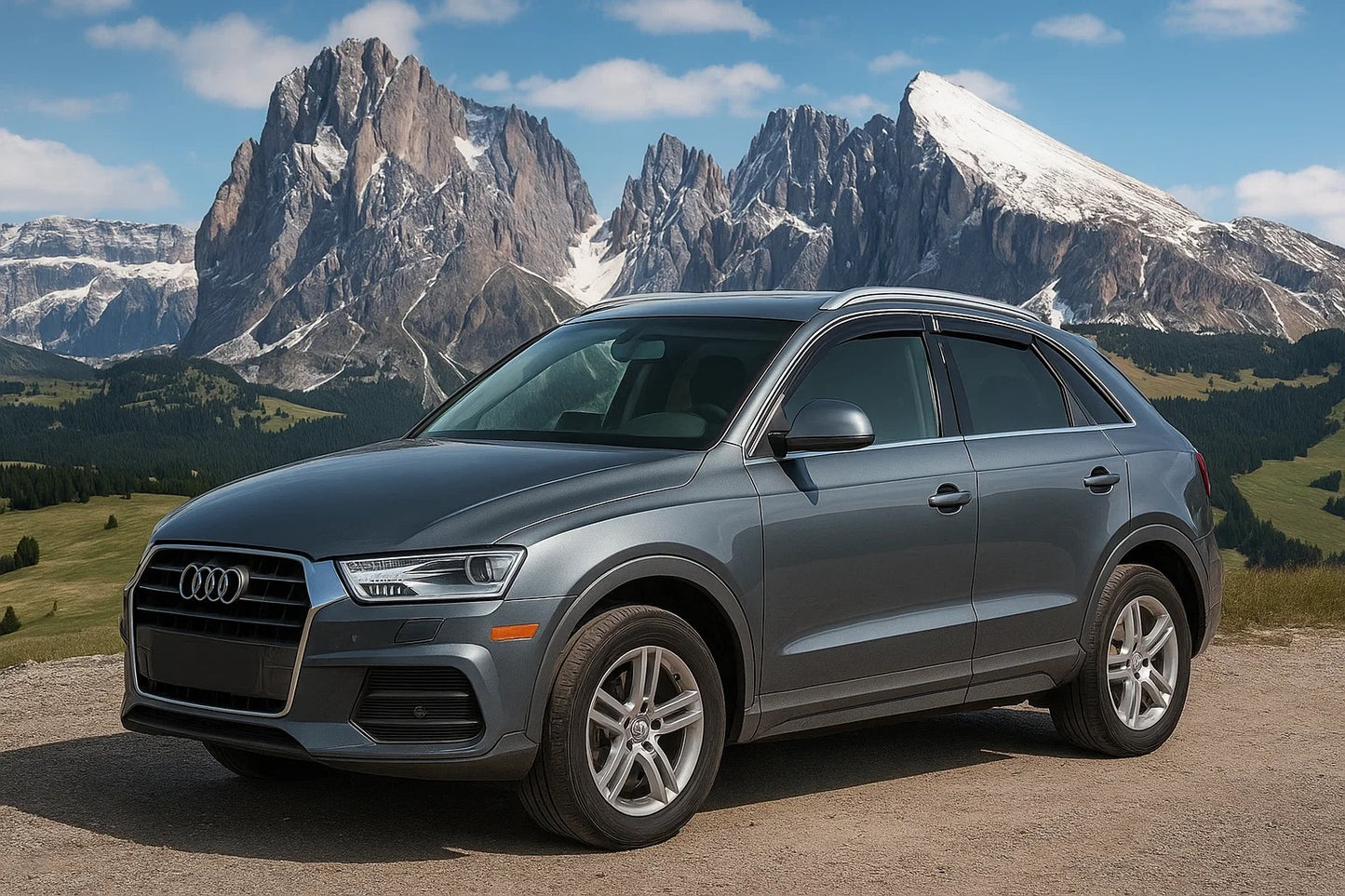 Window Deflectors (4 pcs, HIC) for Audi Q3 2011-2019 - image 1