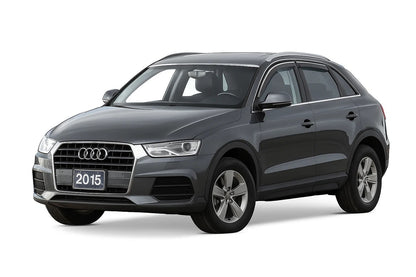 Window Deflectors with Chrome Trim Niken Luxury (4 pcs) for Audi Q3 2011-2019 - image 1