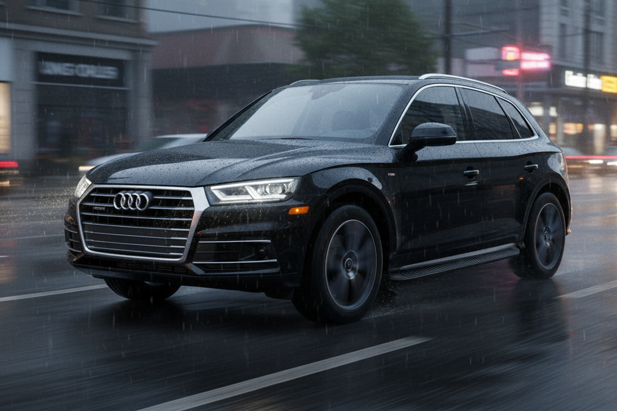 Side Steps Tayga Black (2 pcs, Aluminum) for Audi Q5 2017-2025 - image 1