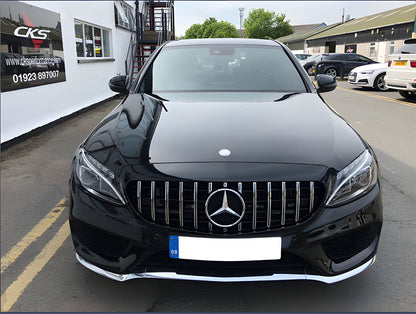 Front grill GT for Mercedes C-class W205 2014-2021 - image 6