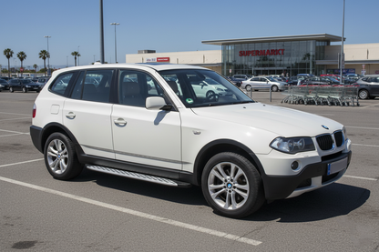 Side Steps Shining V1 (2 pcs, Aluminum) for BMW X3 E-83 2003-2010 - image 1