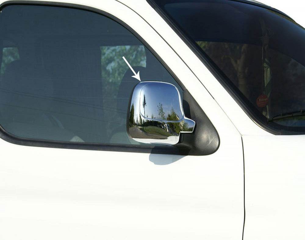 Covers for mirrors (2 pcs, plastics) for Peugeot Partner 1996-2008 - Reelken Auto