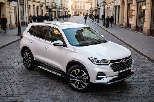 Side Steps Allmond Grey (2 pcs, Aluminum) for Chery Tiggo 7 2020- - image 1