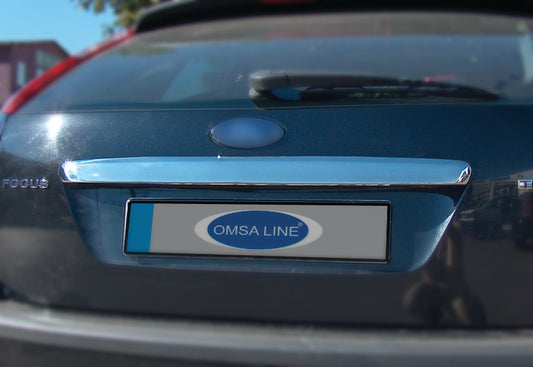 The trim on the trunk lid (HB, stainless.) for Ford Focus II 2005-2008 - image 1