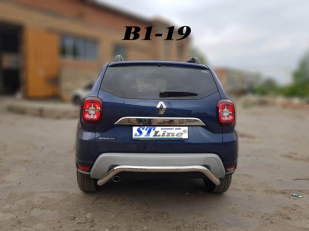 Back protection AK007 (stainless) for Dacia Duster 2018-2024 - Reelken Auto