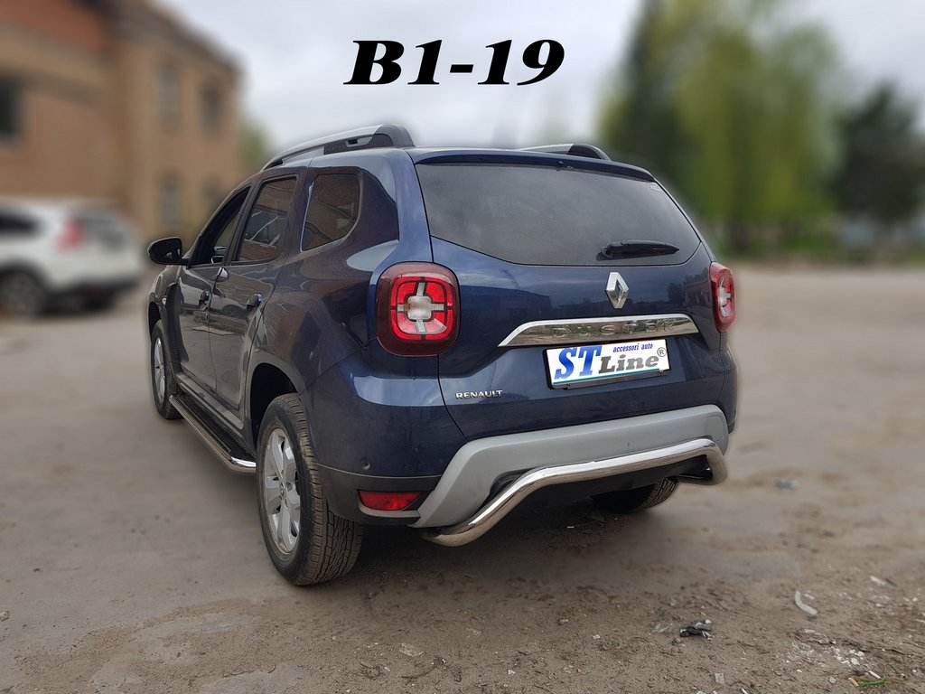 Back protection AK007 (stainless) for Dacia Duster 2018-2024 - Reelken Auto