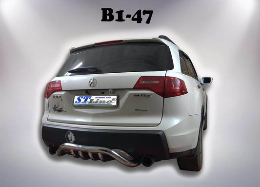Back protection B1-47 (stainless steel) for Acura MDX 2007-2013 - Reelken Auto