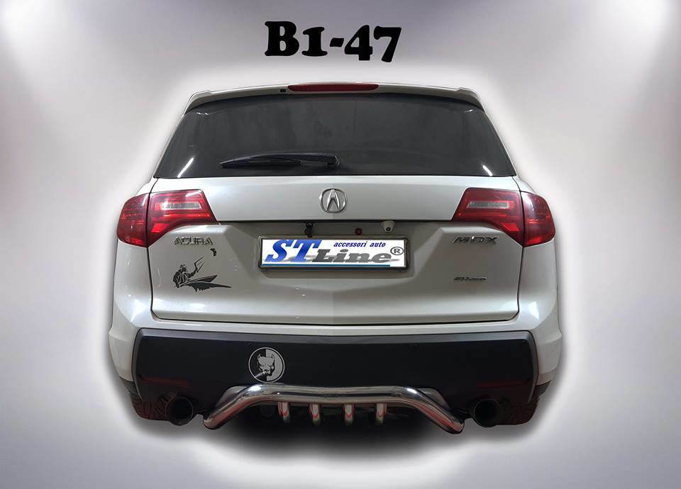 Back protection B1-47 (stainless steel) for Acura MDX 2007-2013 - Reelken Auto