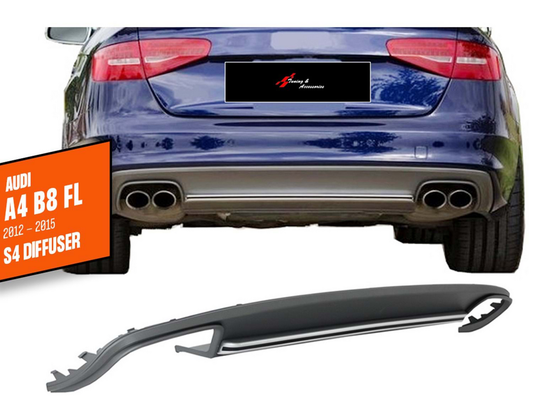 Rear Bumper Diffuser DPT V1 (2012-2015) for Audi A4 B8 2007-2015 - image 1