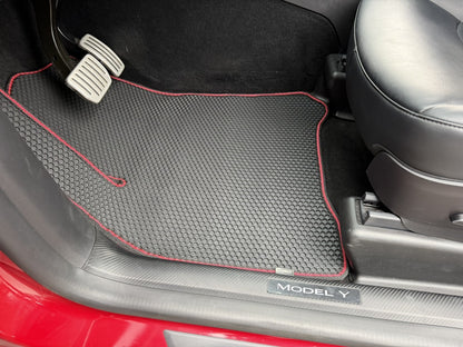 Rubber Floor Mats Carsuit (2020-2024, black) for Tesla Model Y 2020- - image 6