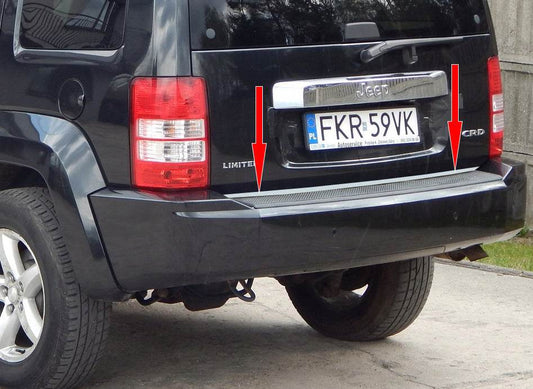 The edge of the trunk (stainless) for Jeep Cherokee/Liberty 2007-2013 - Reelken Auto