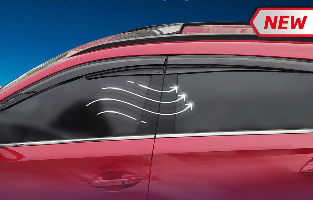 Window Deflectors (4 pcs, Sunplex Sport) for Hyundai Bayon 2021- - image 1