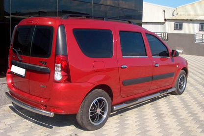 Side Pipes (2 pcs, Stainless Steel) for Renault Logan MCV 2005-2013 - image 4