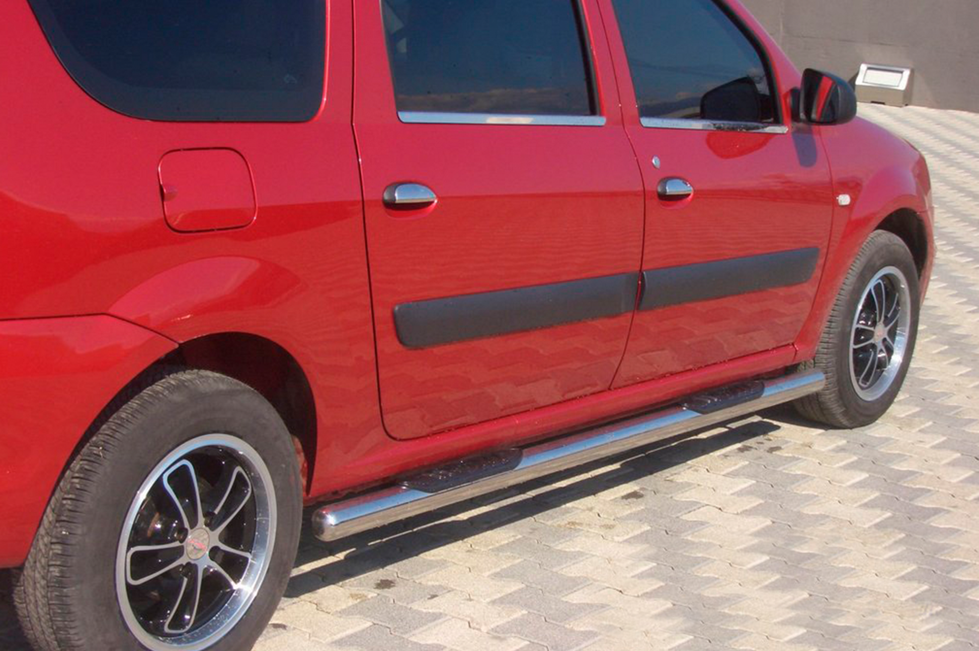 Side Pipes (2 pcs, Stainless Steel) for Renault Logan MCV 2005-2013 - image 3