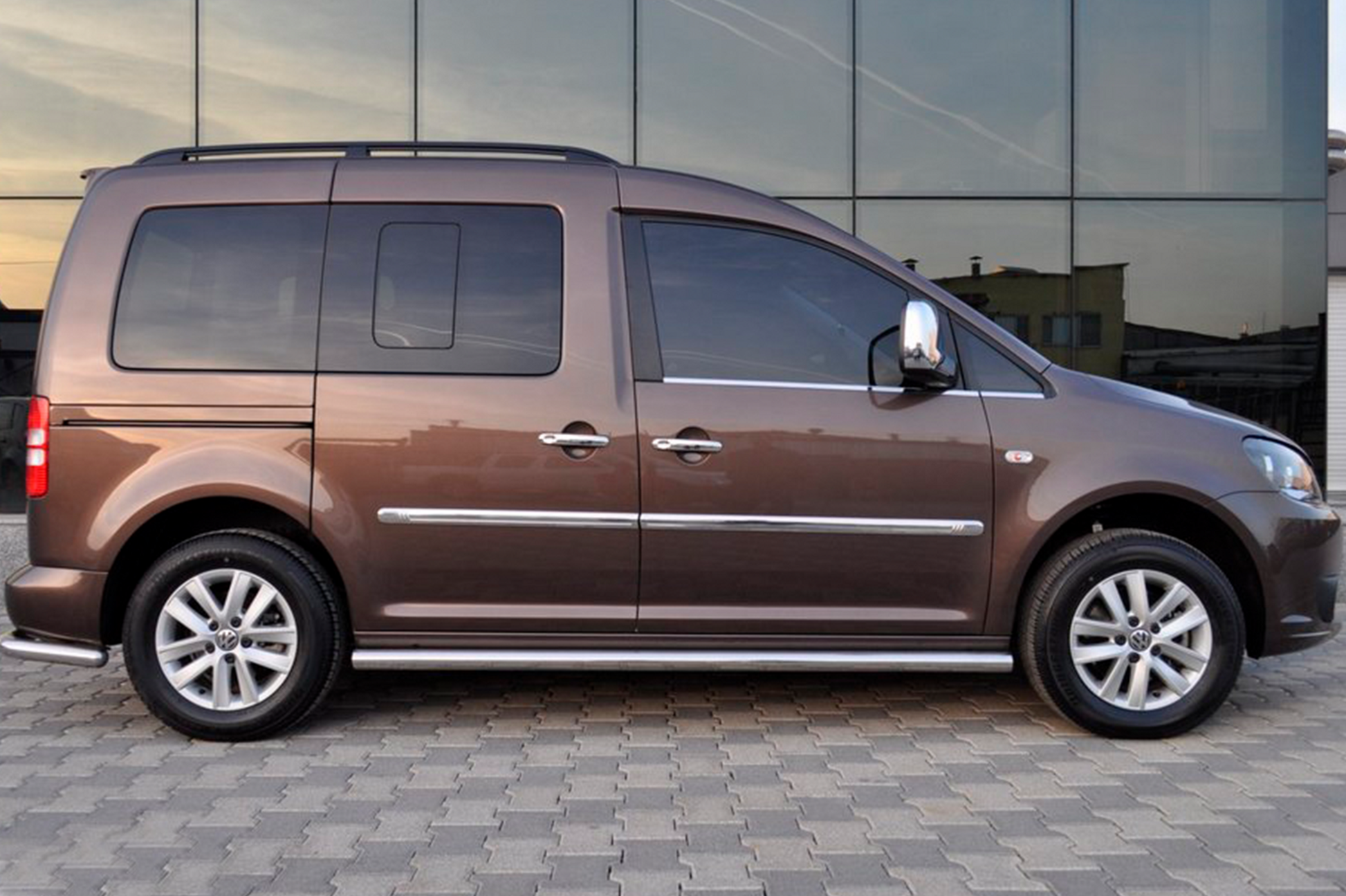 Side Bars BB001 (2 pcs, stainless steel) for Volkswagen Caddy 2020- - image 5