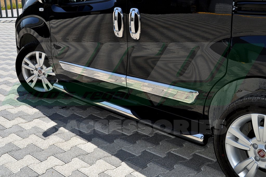 Door Mouldings Stainless Steel (4 pcs) for Fiat Fiorino/Qubo 2008-2024 - image 8