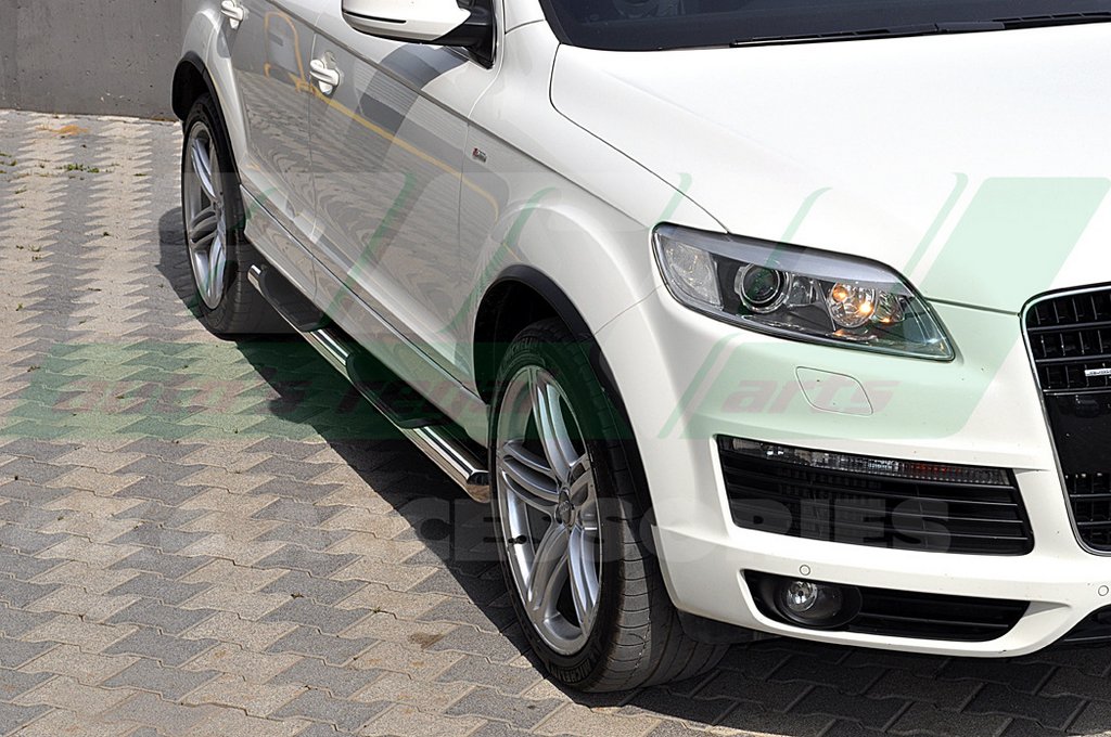 The side tube (2 PCs., stainless.) for Audi Q7 2005-2015 - image 4