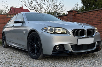 Side Skirt Extensions DPT V-1 (for M-Sport/M5 Side Skirts, Gloss Black) for BMW 5 Series F10/F11 2010–2016 - image 1