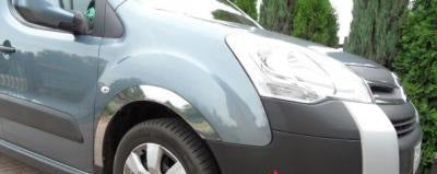 Stainless Steel Fender Trim (4 pcs) for Peugeot Partner Tepee 2008-2018 - image 9