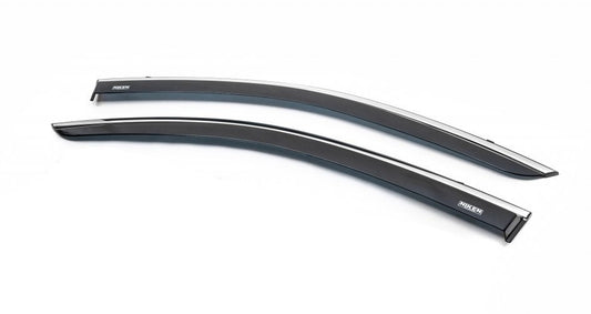 Window Deflectors with Chrome Trim (2 pcs, Niken) for Dacia Lodgy 2012-2022 - image 2
