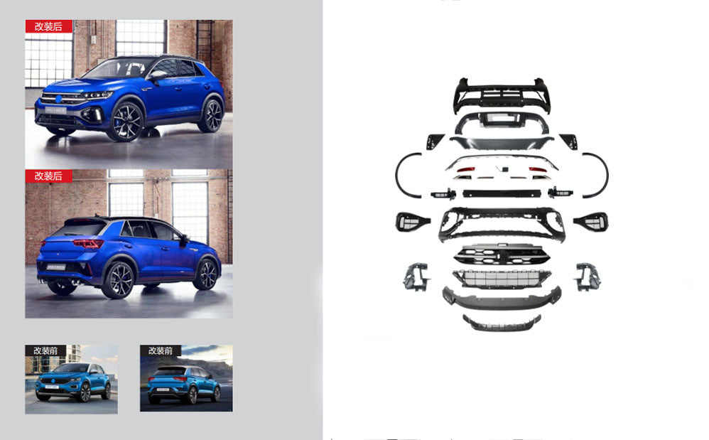 Facelift Kit to 2022+ R for Volkswagen T-Roc 2017-2025 - image 1