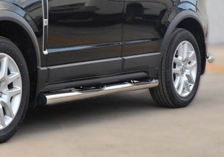 The side tube (2 PCs., stainless.) for Opel Antara 2006-2017 - Reelken Auto