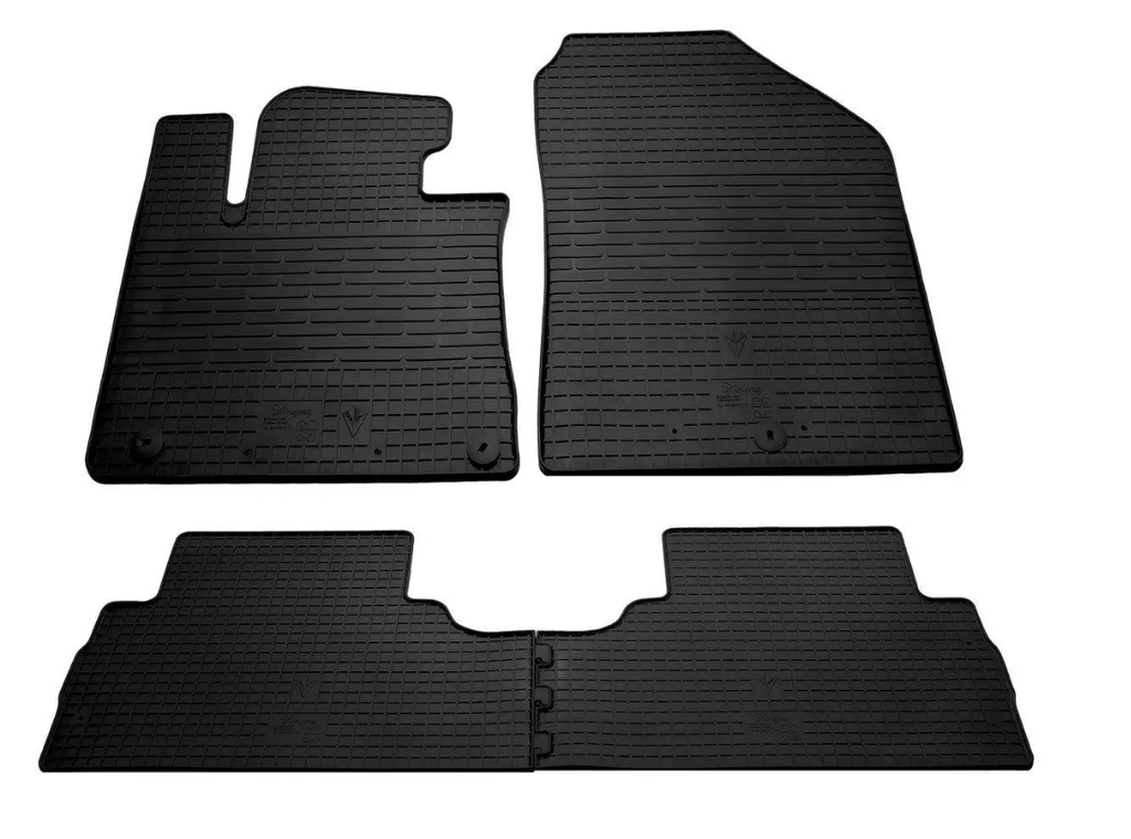 Rubber Floor Mats (4 pcs, Stingray Premium) for Kia Sorento III UM 2014-2020 - image 1