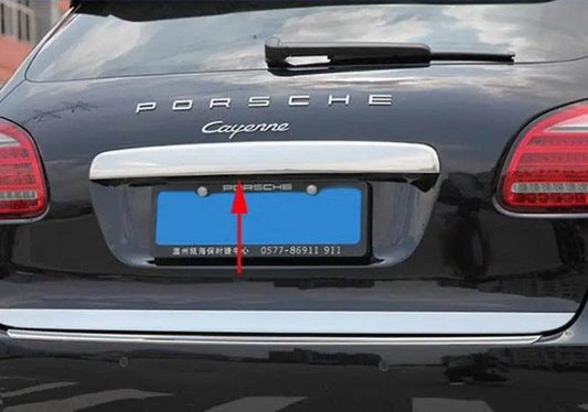 Overlay above number Libao (stainless) for Porsche Cayenne 2010-2017 - Reelken Auto