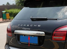 Overlay above number Libao (stainless) for Porsche Cayenne 2010-2017 - Reelken Auto