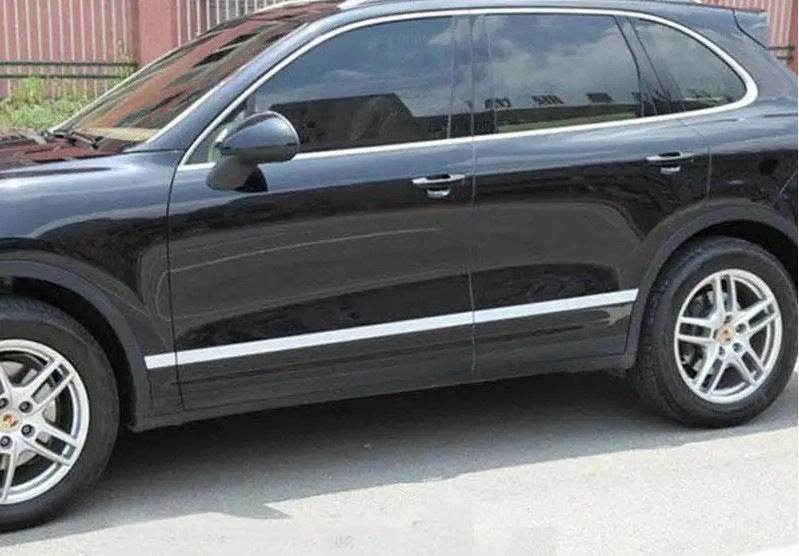 Door moldings Libao (4 pcs, layer) for Porsche Cayenne 2010-2017 - Reelken Auto