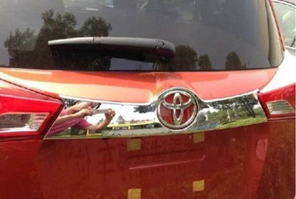 Overlay over number bumper Libao 2013-2016 (stainless steel) for Toyota Rav 4 2013-2018 - Reelken Auto