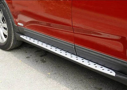 Side sills OEM V2 (2 pcs, aluminum) for Subaru Outback 2009-2014 - Reelken Auto