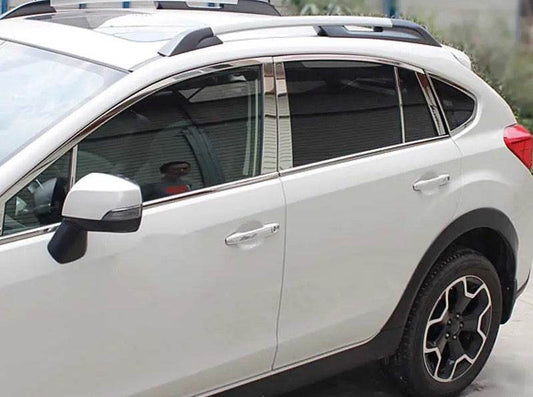 Door pillar moldings Libao (4 pcs, layer) for Subaru XV 2011-2017 - Reelken Auto