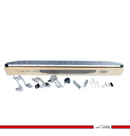 BlackLine lateral platforms (2 pieces, aluminum) for Mercedes X class - Reelken Auto