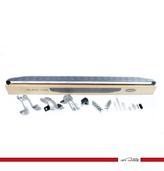 BlackLine lateral platforms (2 pieces, aluminum) for Mercedes X class - Reelken Auto