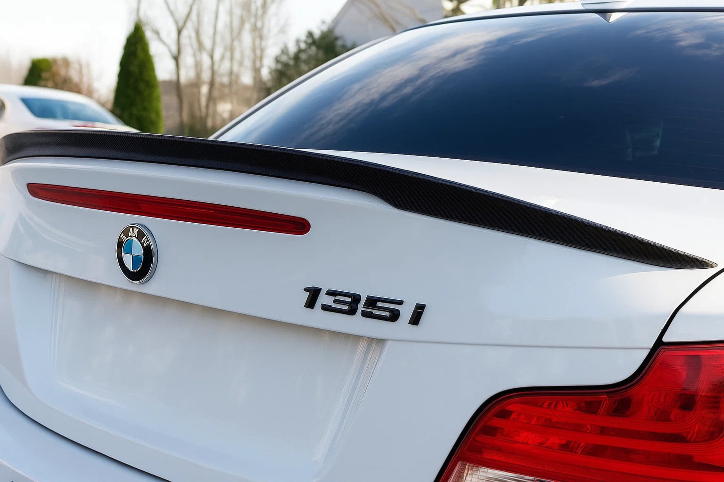 Lip Spoiler (for E82, black) for BMW 1 Series E81/82/87/88 2004-2011 - image 1