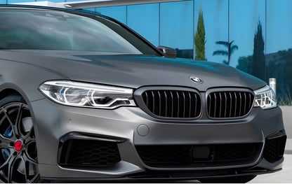 Kidney Grilles 1 Bar (2017-2020, Matte Black) for BMW 5 Series G30/G31 2017-2023 - image 1