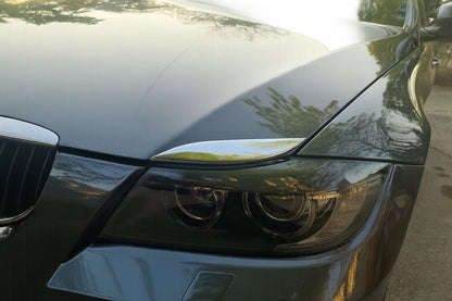 Chrome Hood Eyelids (Headlight Brows) for BMW 3 Series E-90/91/92/93 2005-2011 - image 1
