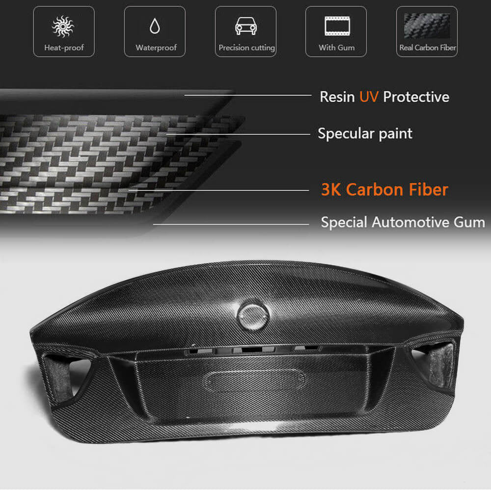 Trunk lid Carbon (2005-2008) for BMW 3 series E-90/91/92/93 2005-2011 - image 4