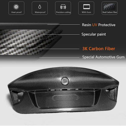Trunk lid Carbon (2005-2008) for BMW 3 series E-90/91/92/93 2005-2011 - image 4