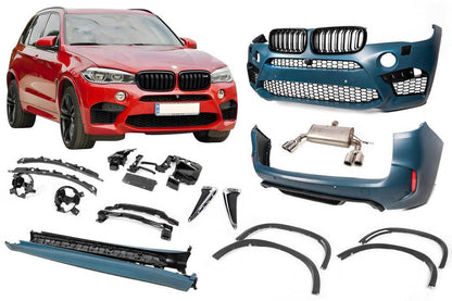 Body kit with exhaust system (X5M) for BMW X5 F-15 2013-2018 - Reelken Auto
