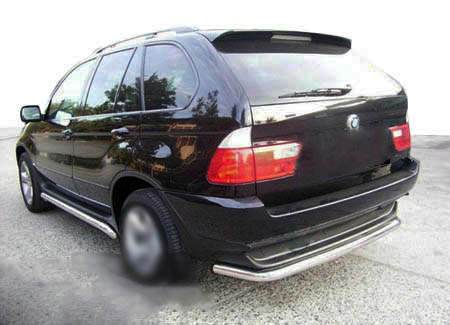 The rear protection of Special (stainless) for BMW X5 E-53 1999-2006 - Reelken Auto